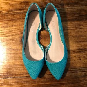 Turquoise Aldo Loafers